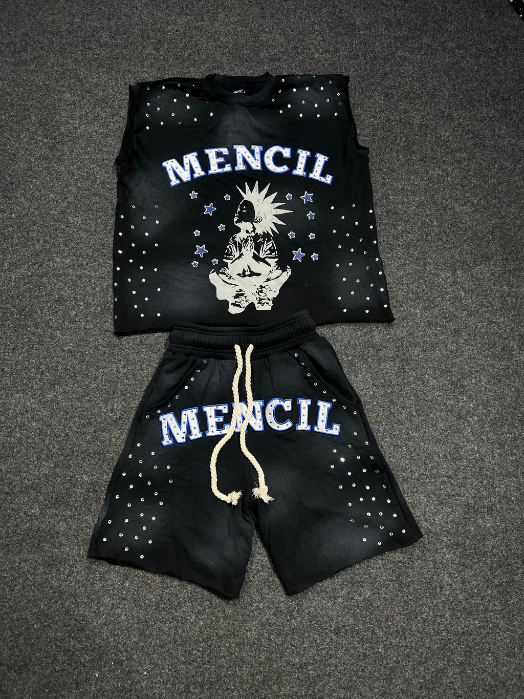 Mencil Aura Midnight Ice Full Tracksuit in Shorts
