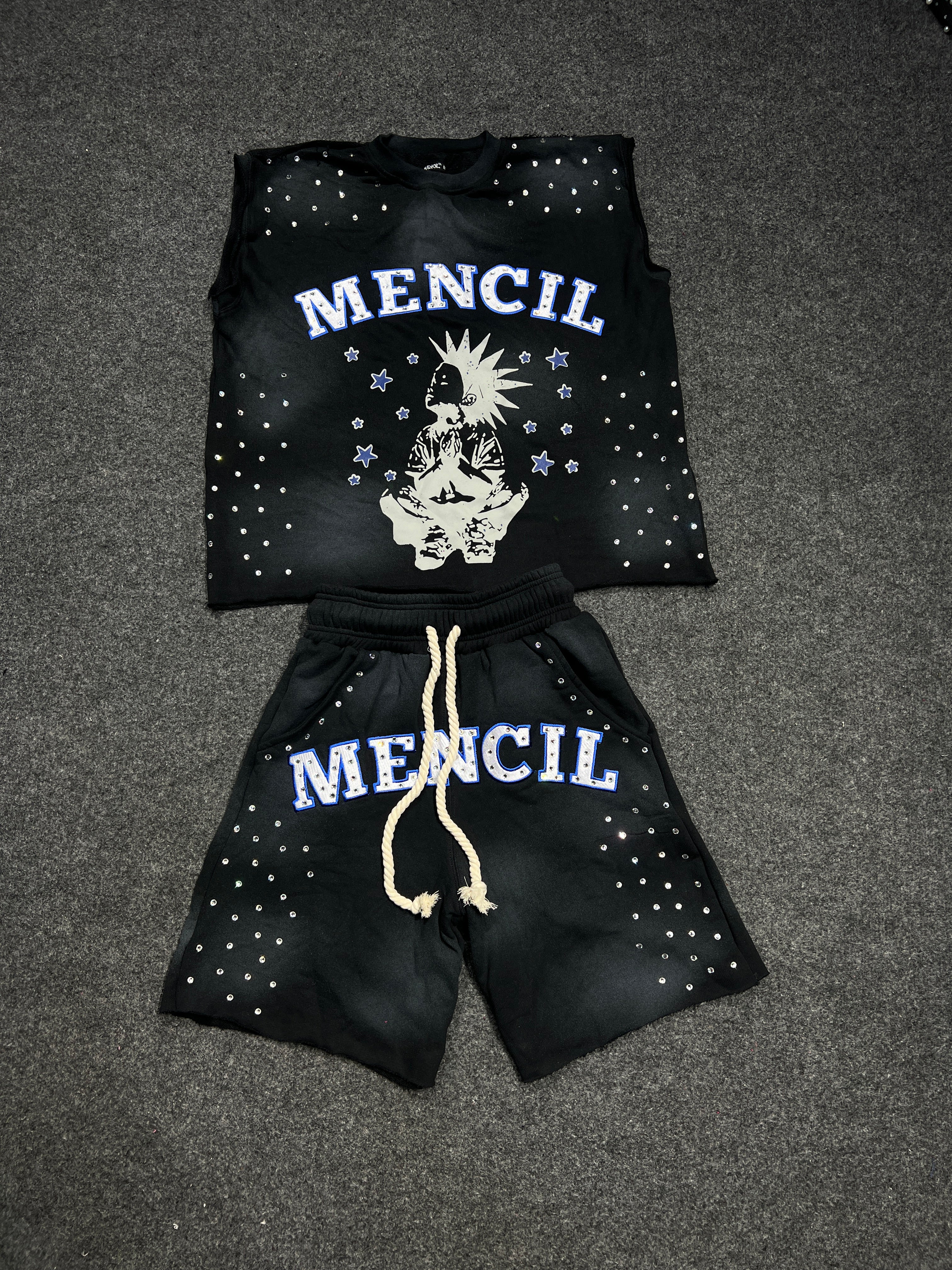 Mencil Aura Midnight Ice Full Tracksuit in Shorts