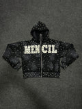 Mencil Obsidian Mask Hoodie Black