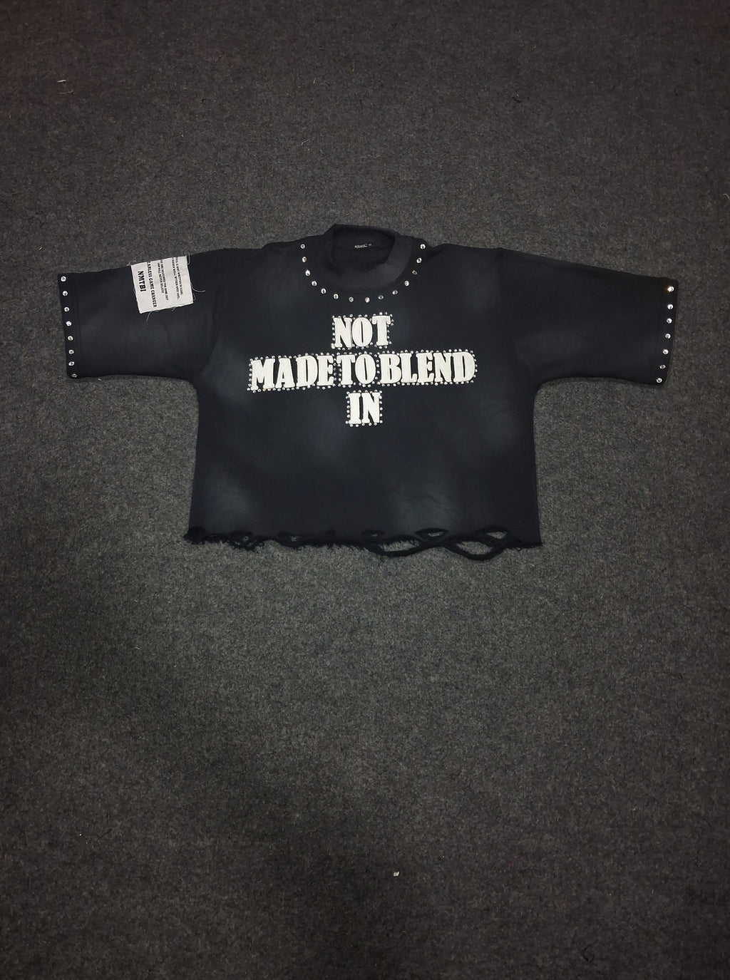 Not Made To Blend In “NMTBI” Semi Long {Shadow Black}