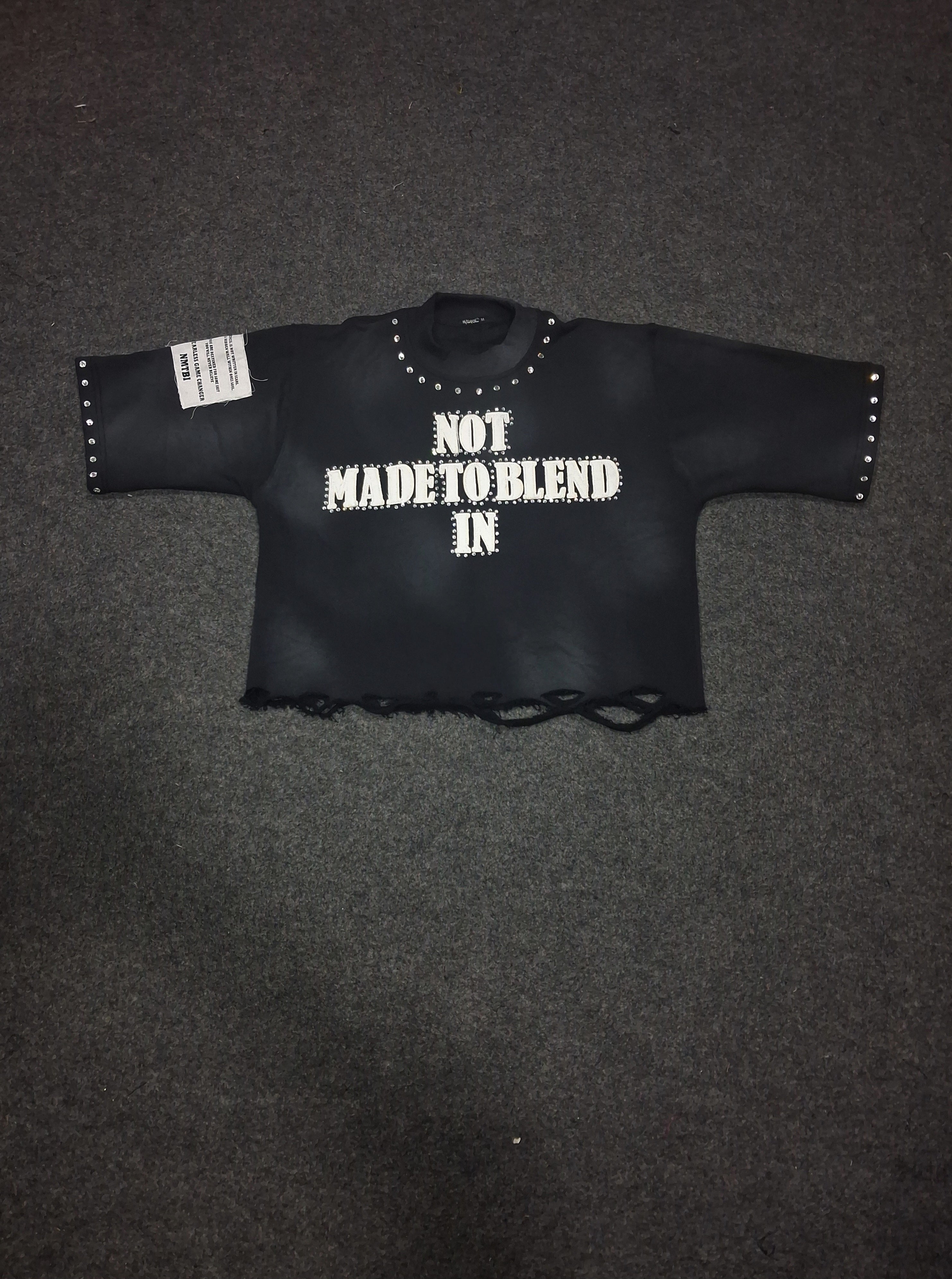 Not Made To Blend In “NMTBI” Semi Long {Shadow Black}