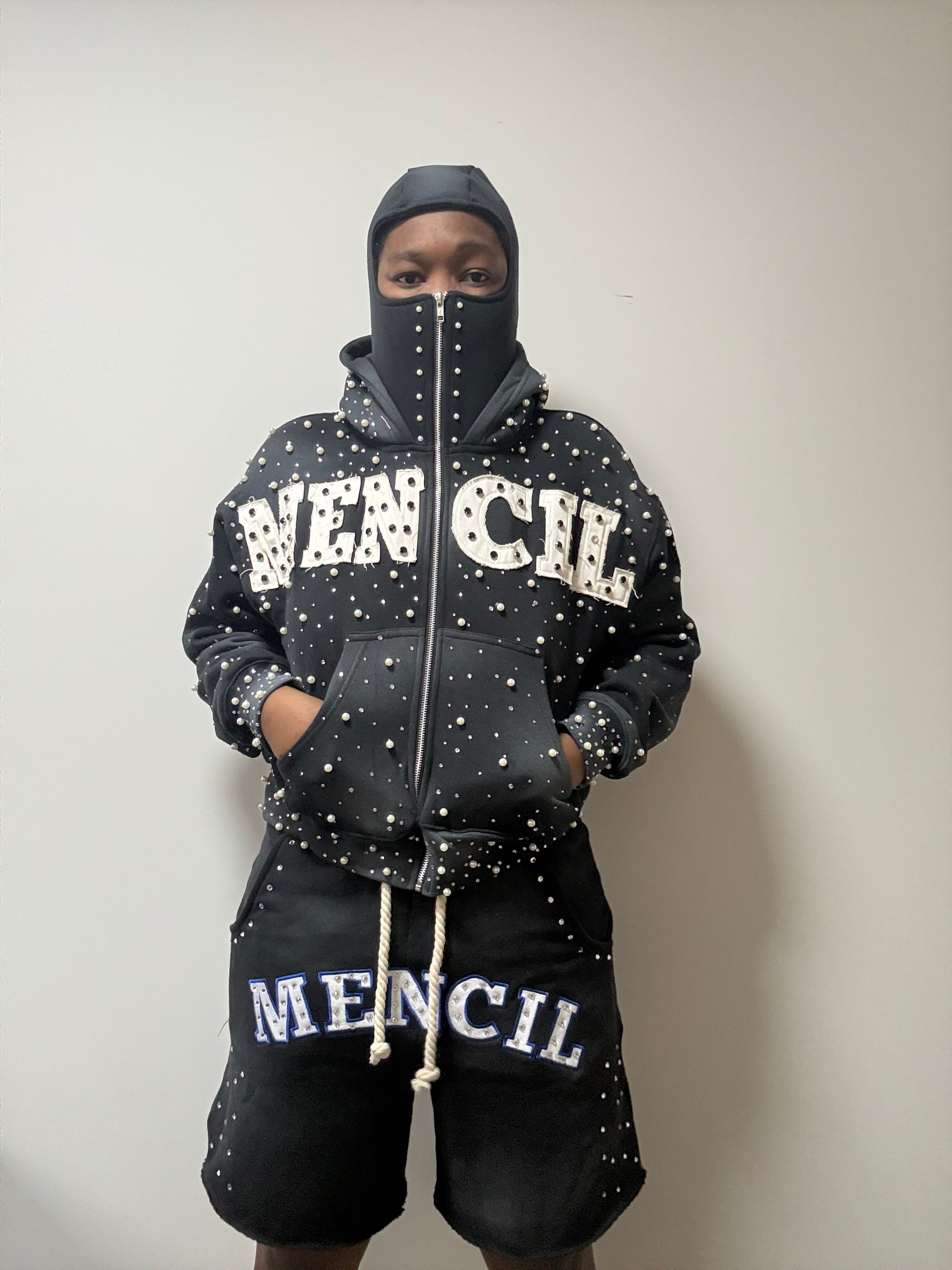 Mencil Obsidian Mask Hoddie