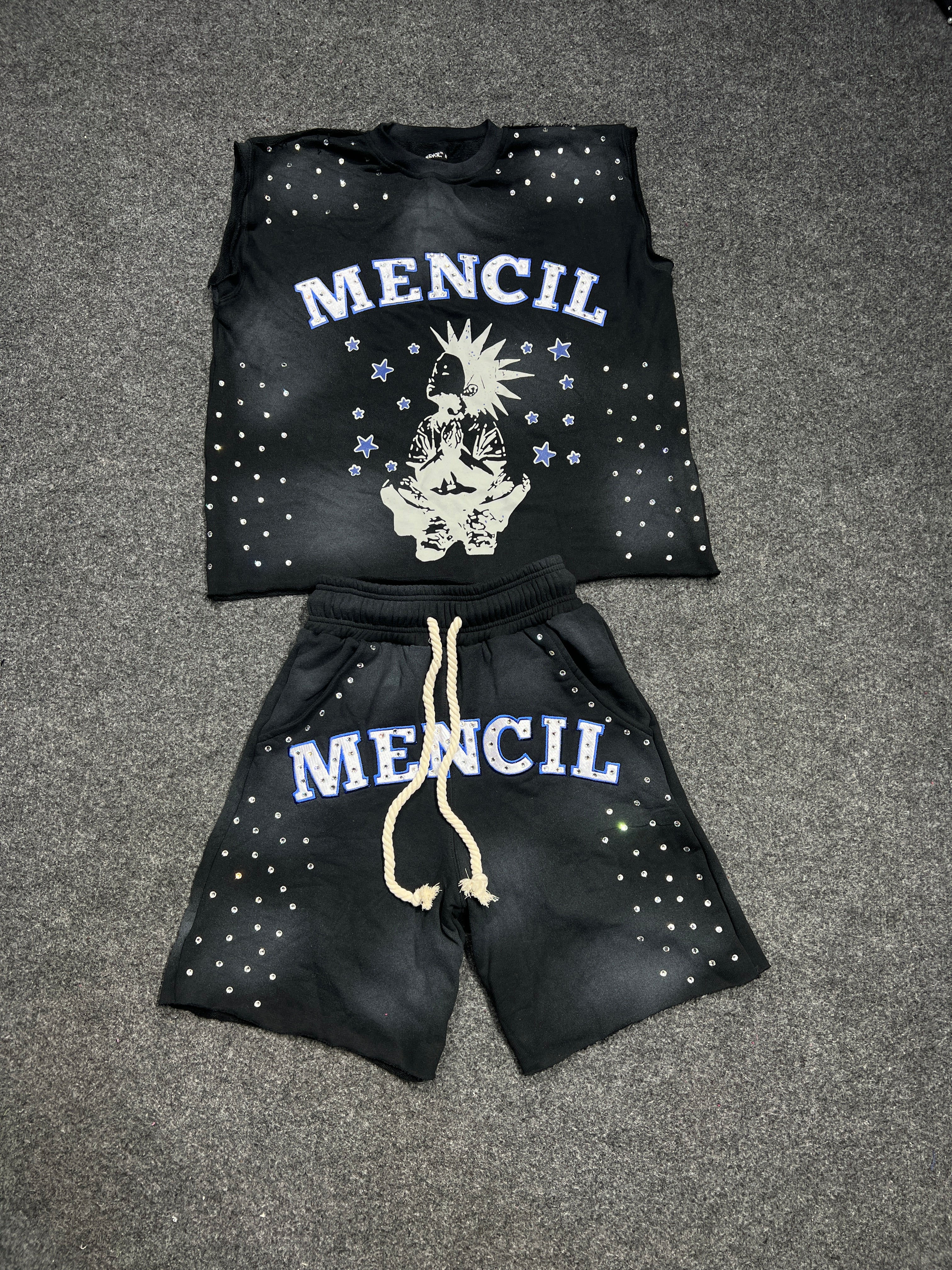Mencil Aura Midnight Ice Full Tracksuit in Shorts