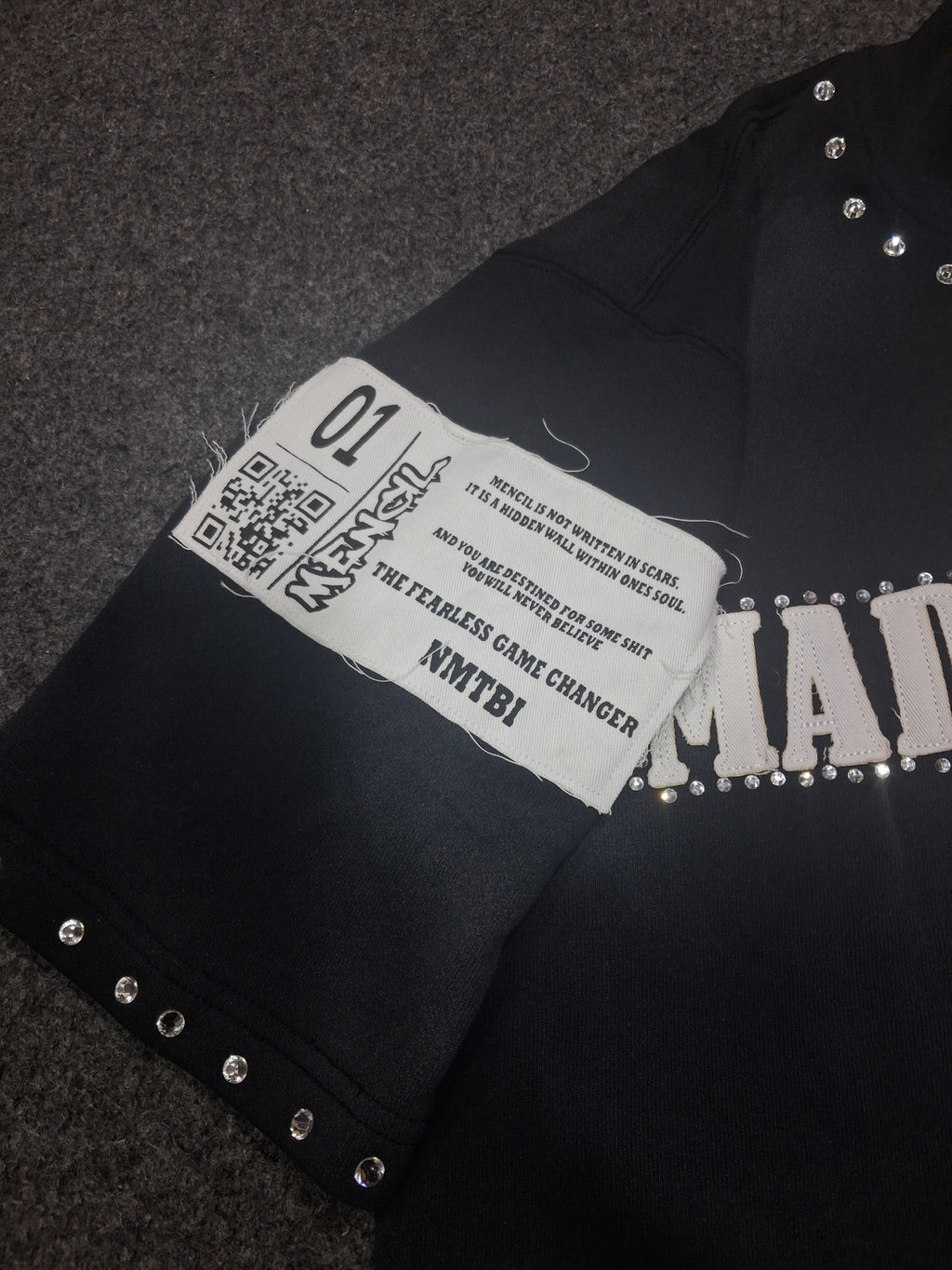 Not Made To Blend In “NMTBI” Semi Long {Shadow Black}