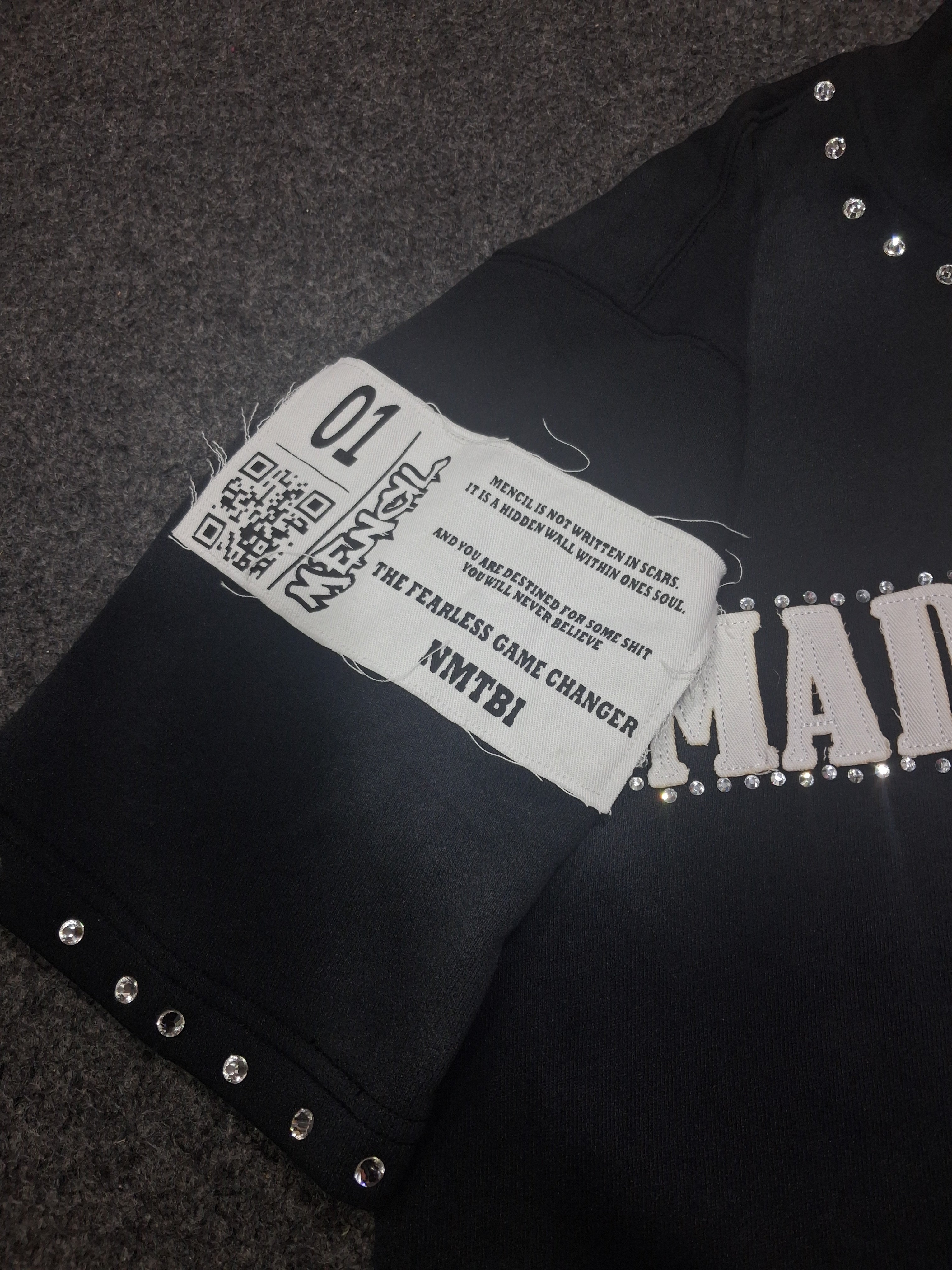 Not Made To Blend In “NMTBI” Semi Long {Shadow Black}
