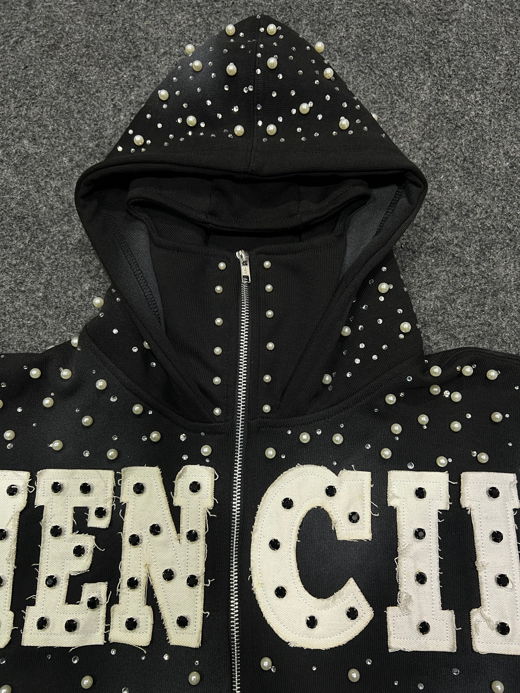 Mencil Obsidian Mask Hoodie Black