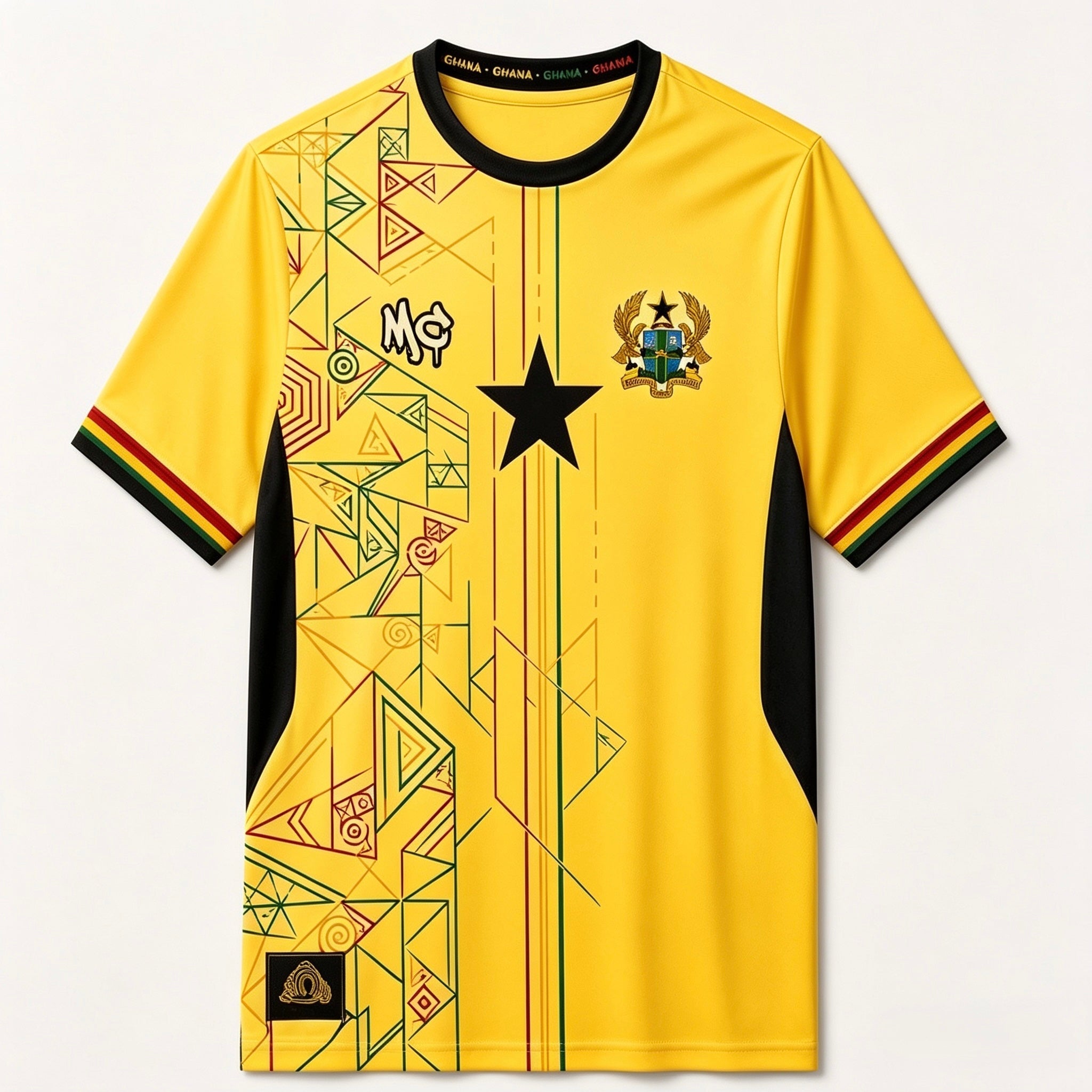 Mencil X Ghana Jersey Yellow Pre Oder