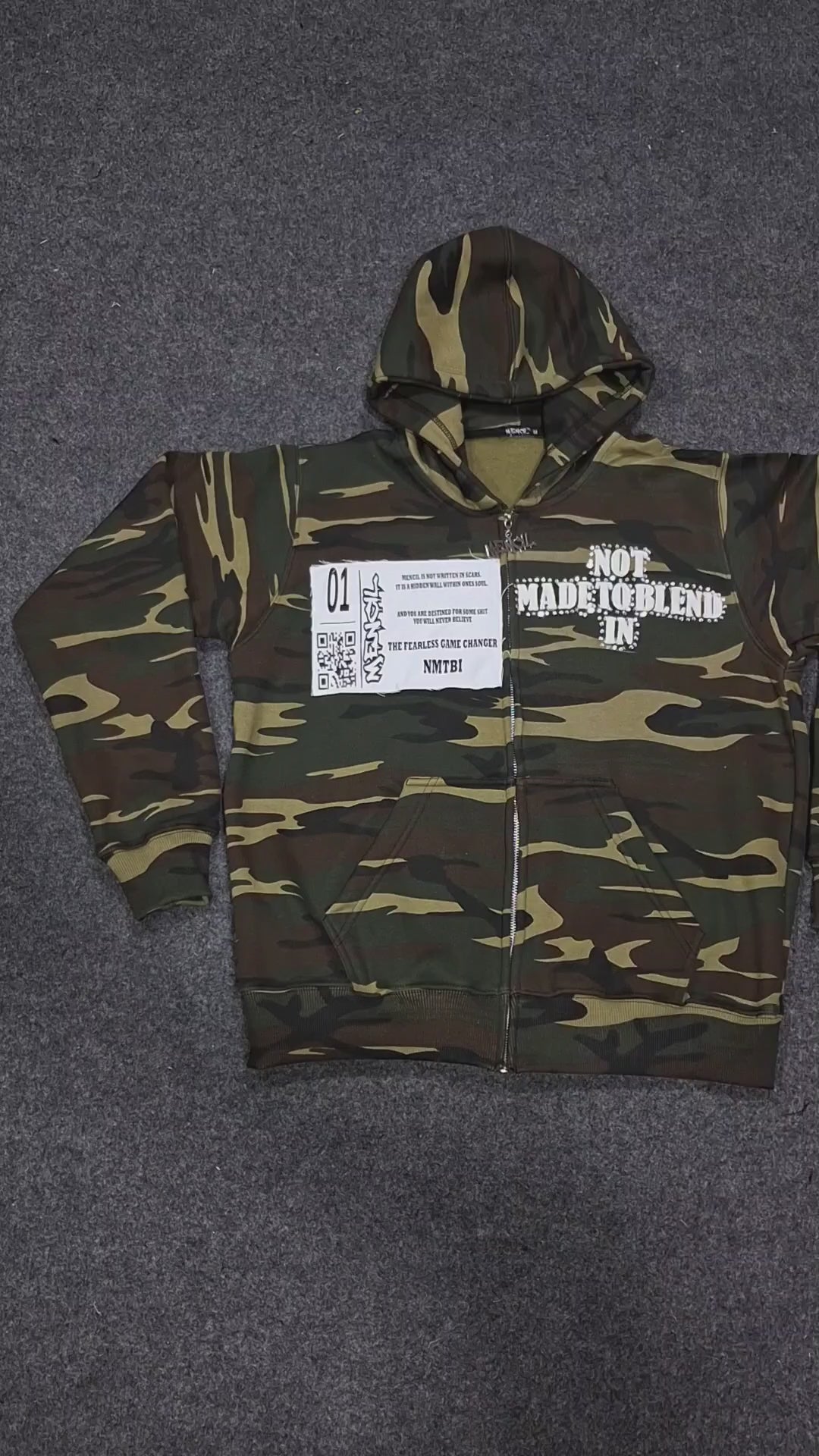 Not Made To Blend In “NMTBI” Hoodie {Venom Camo}