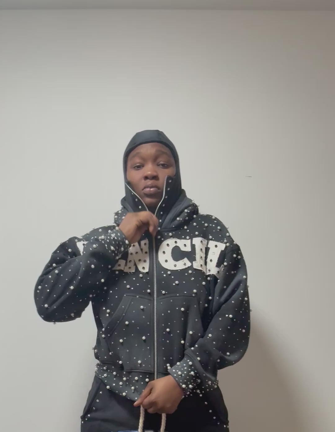 Mencil Obsidian Mask Hoddie