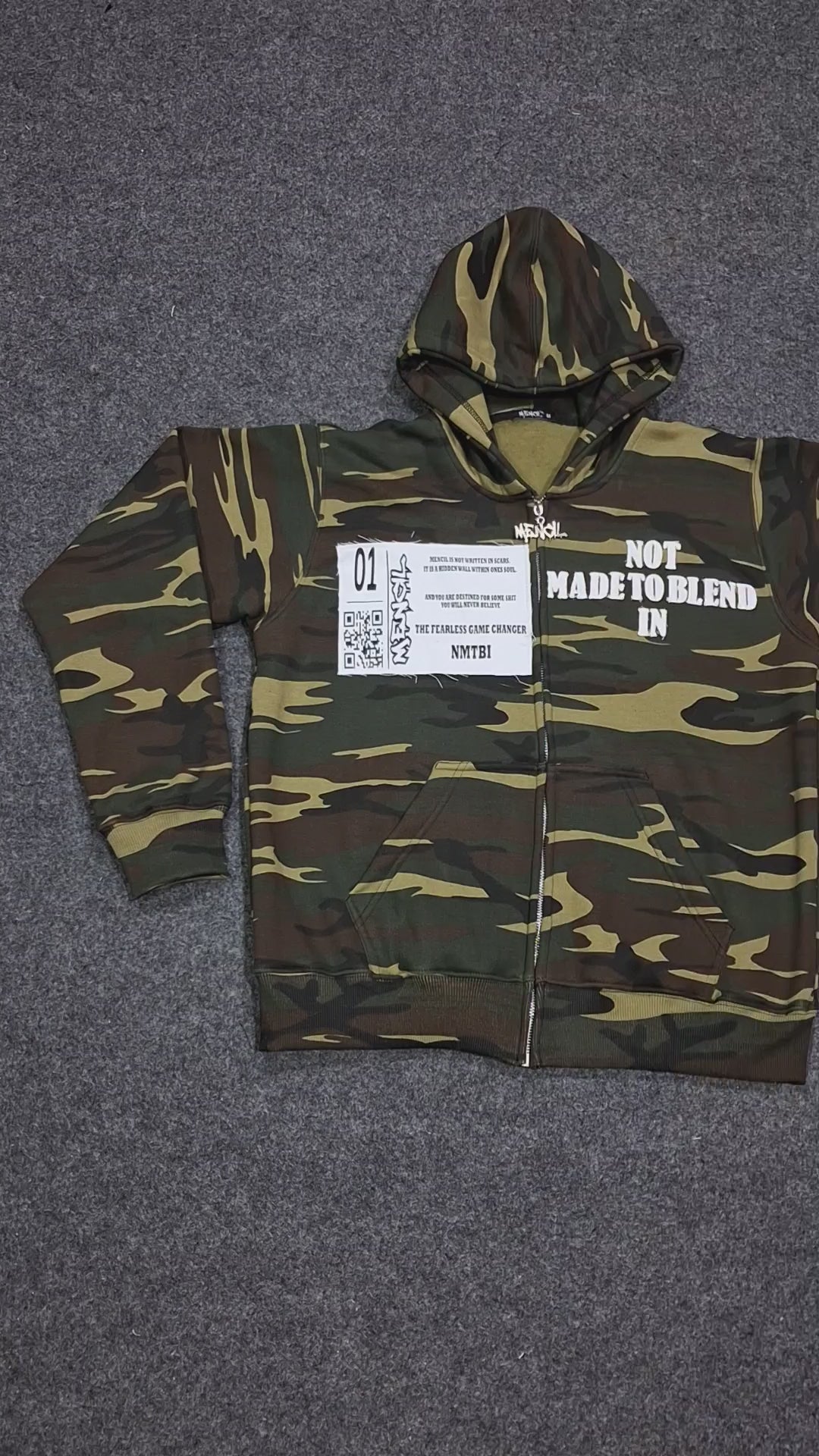 Mencil Not Made To Blend In “NMTBI” Hoodie {Venom Camo} PRE ODER